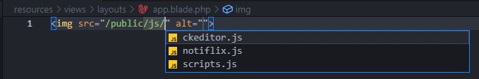ตัวอย่าง Path Intellisense vscode extension